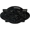 Ekena Millwork Bonetti Ceiling Medallion (Fits Canopies up to 5 1/8"), Hand-Painted Black Pearl, 20"OD x 1 3/4"P CM20BOBPS - alternate 3